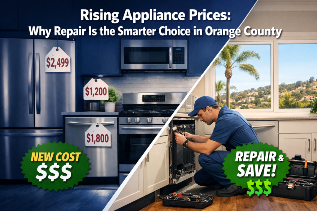 Rising Appliance Prices in the U.S.: Why Repair Is Often the Smarter Choice in Orange County